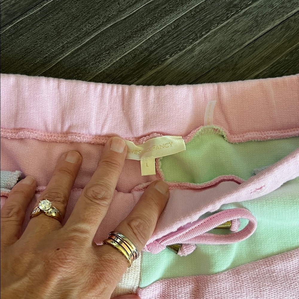 LoveShackFancy Color-Block Joggers - Picture 9 of 12